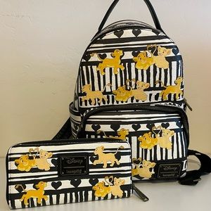Lion King Loungefly Mini Backpack & Wallet